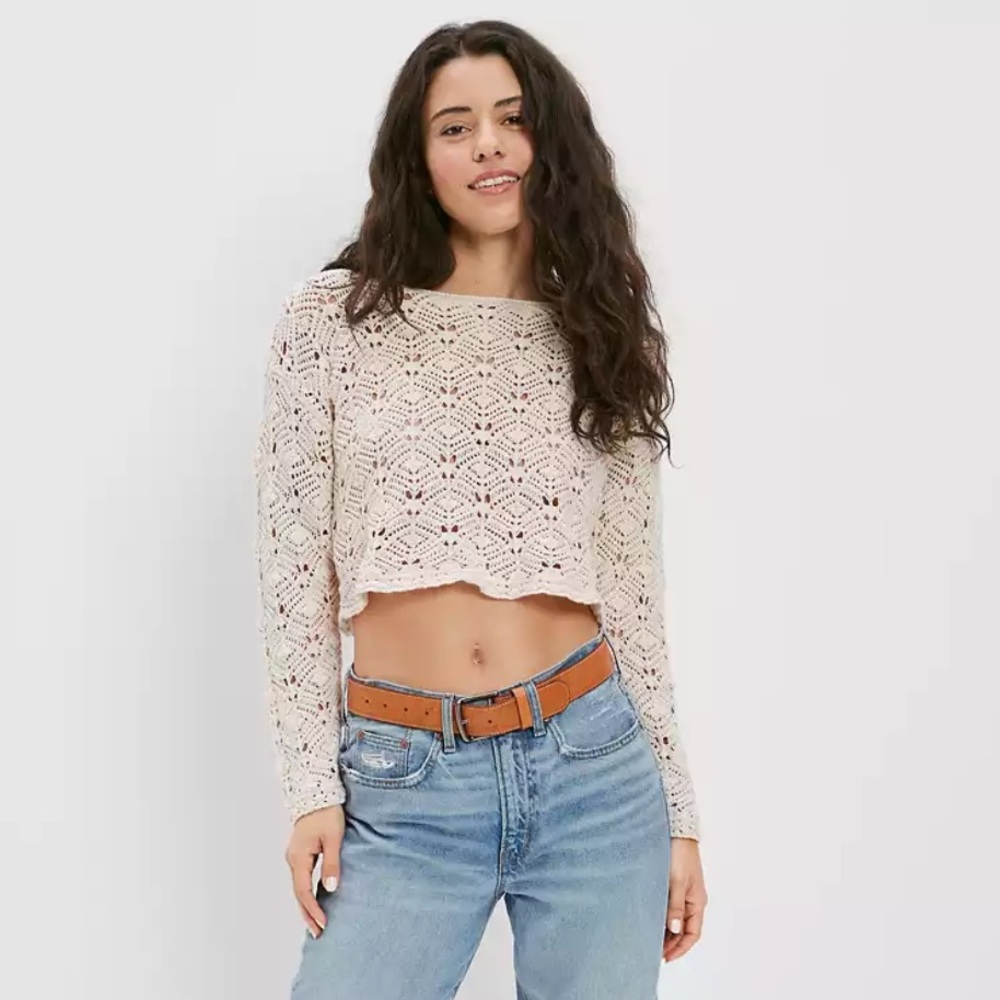 AE Crochet Sweater